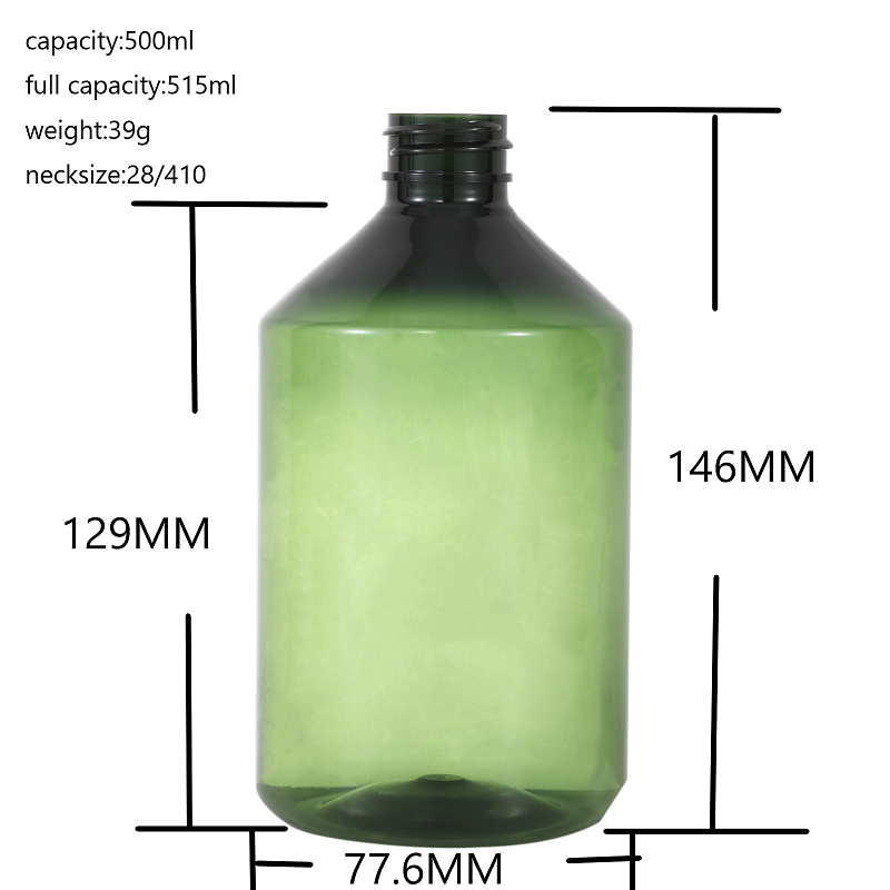 flacon en plastique avec pompe - 250 ml. - vide - en stock